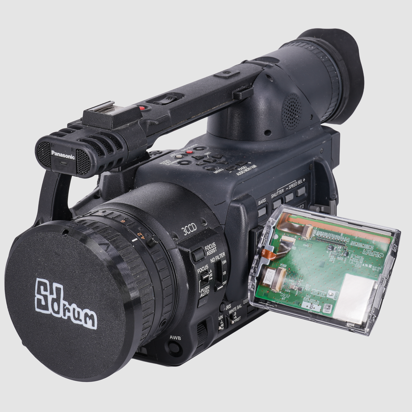 INVIZ Clear Side Panel for Panasonic AG-HVX200 / HVX203