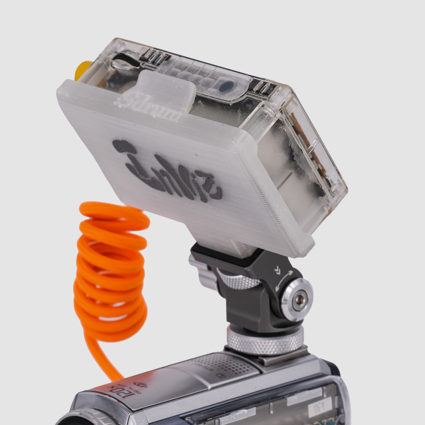 Inviz Semi-Clear Bottom-Port Snail Gimbal Mount for ImmersionRC PowerPlay RC DVR