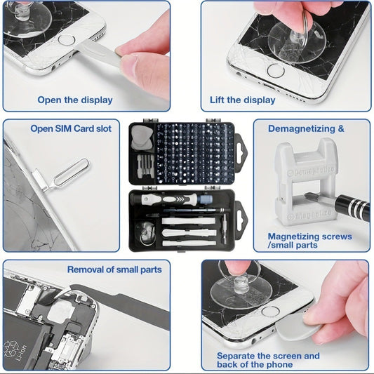 115-in-1 Precision Screwdriver Set – Professional Magnetic Repair Tool Kit for Cameras, Electronics, Phones, Laptops & DIY Projects