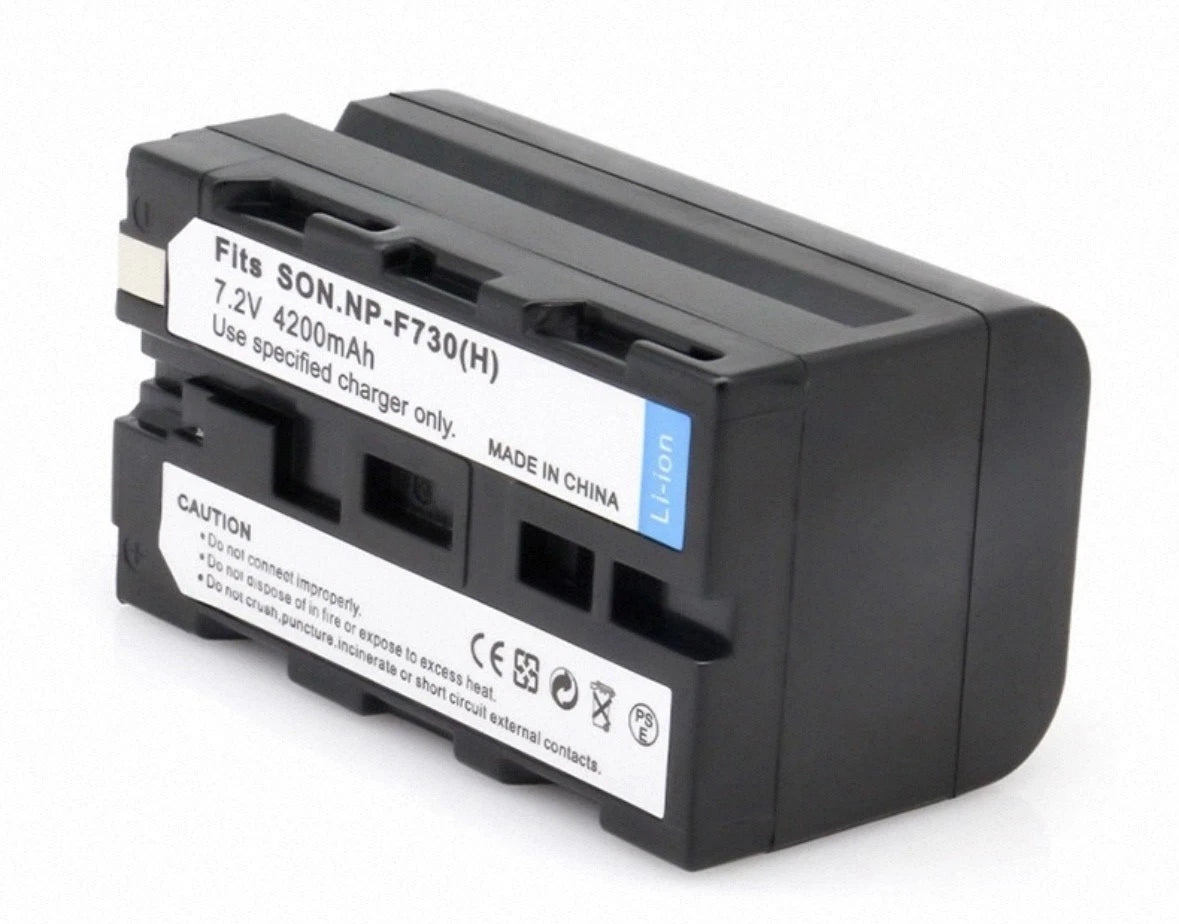 NP-F730 NP-F730H High-Capacity Battery 4200mAh 7.2V for Sony DCR-VX1000 VX700