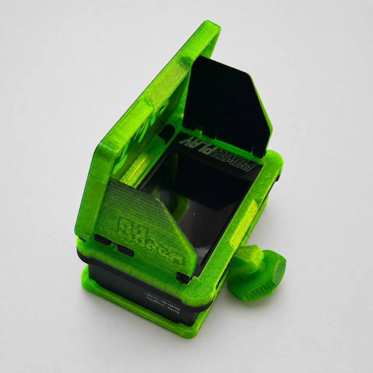 INVIZ Green PowerPlay RC Flip-Out Screen Hood – Clean Vision Sunshade for ImmersionRC DVR