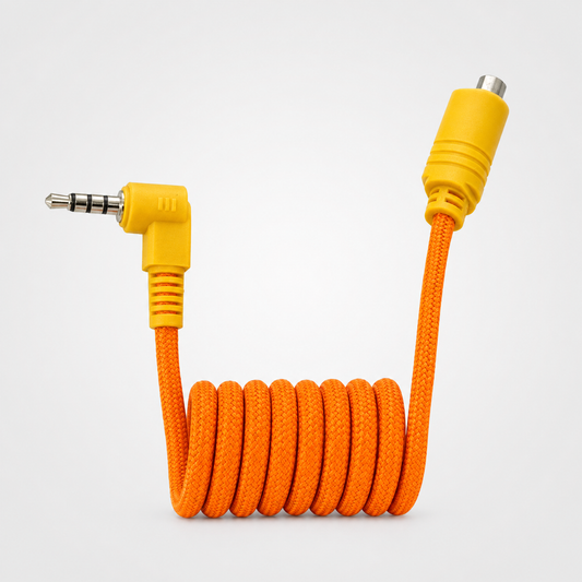 Orange 10-Pin to 3.5mm AV Data Cable for Sony DV Camcorders & ImmersionRC PowerPlay – High Visibility Sync Cable