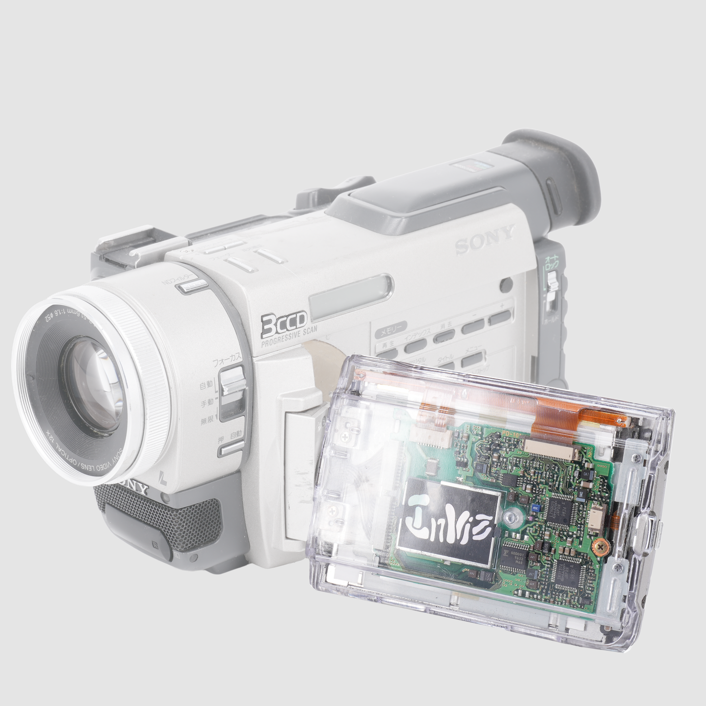 Inviz Clear Side Panel Set For Sony DCR-TRV900 / DCR-PD100