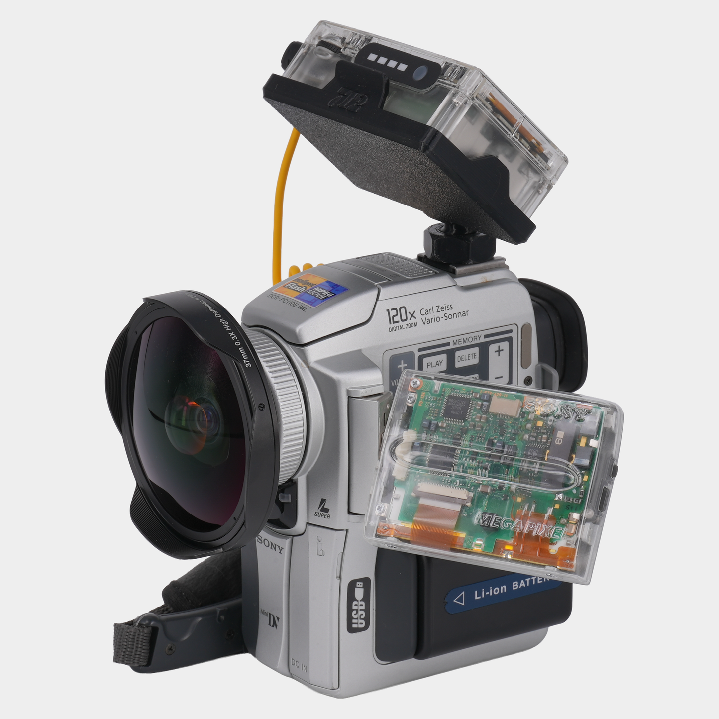 Inviz Clear Side Panel Set for Sony DCR-PC110