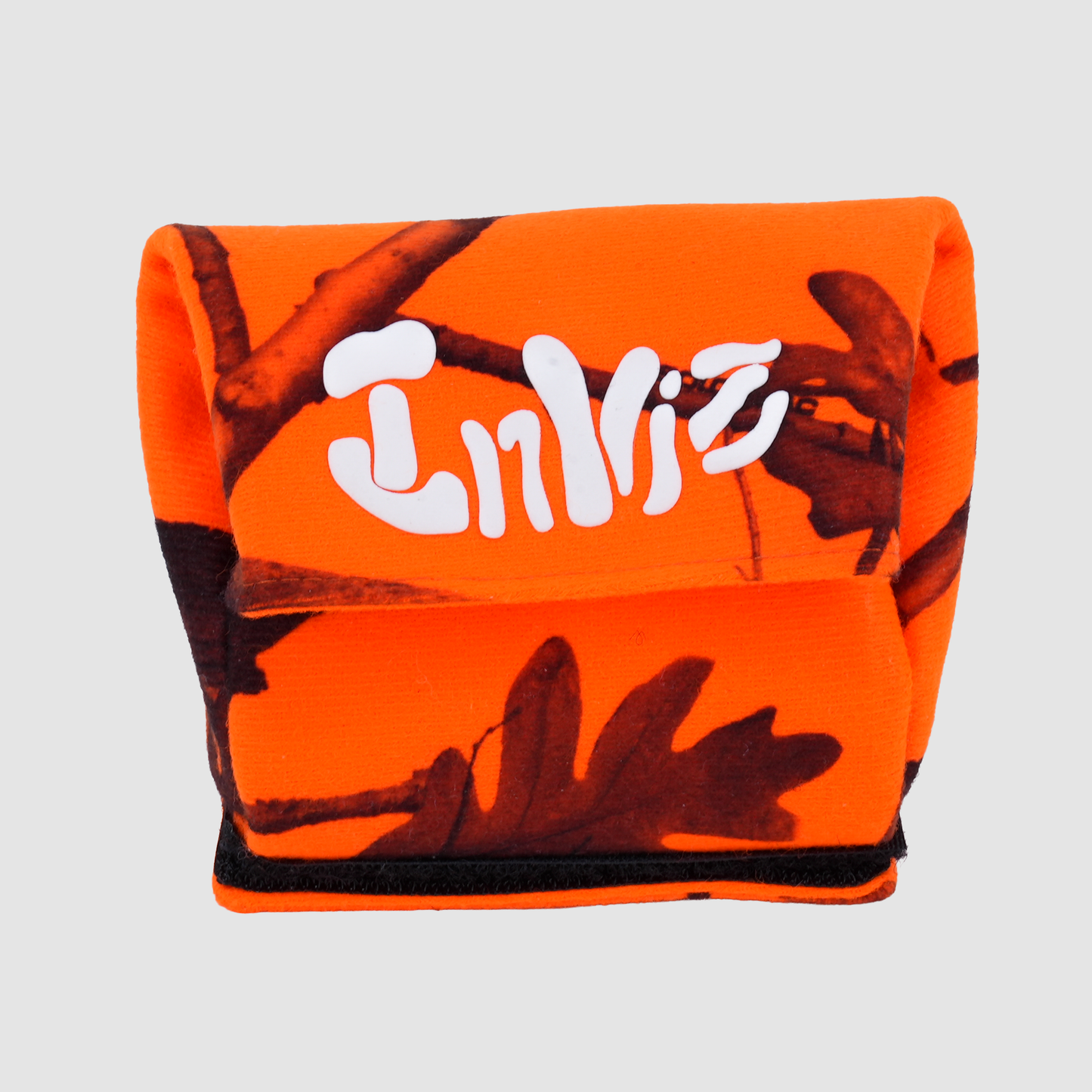 Inviz Orange Camo Hand Strap Add-On Pouch for All Handycam Camcorders