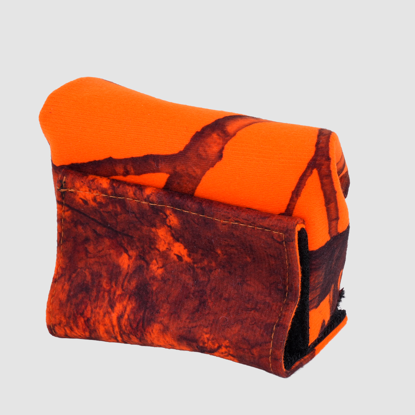 Inviz Orange Camo Hand Strap Add-On Pouch for All Handycam Camcorders