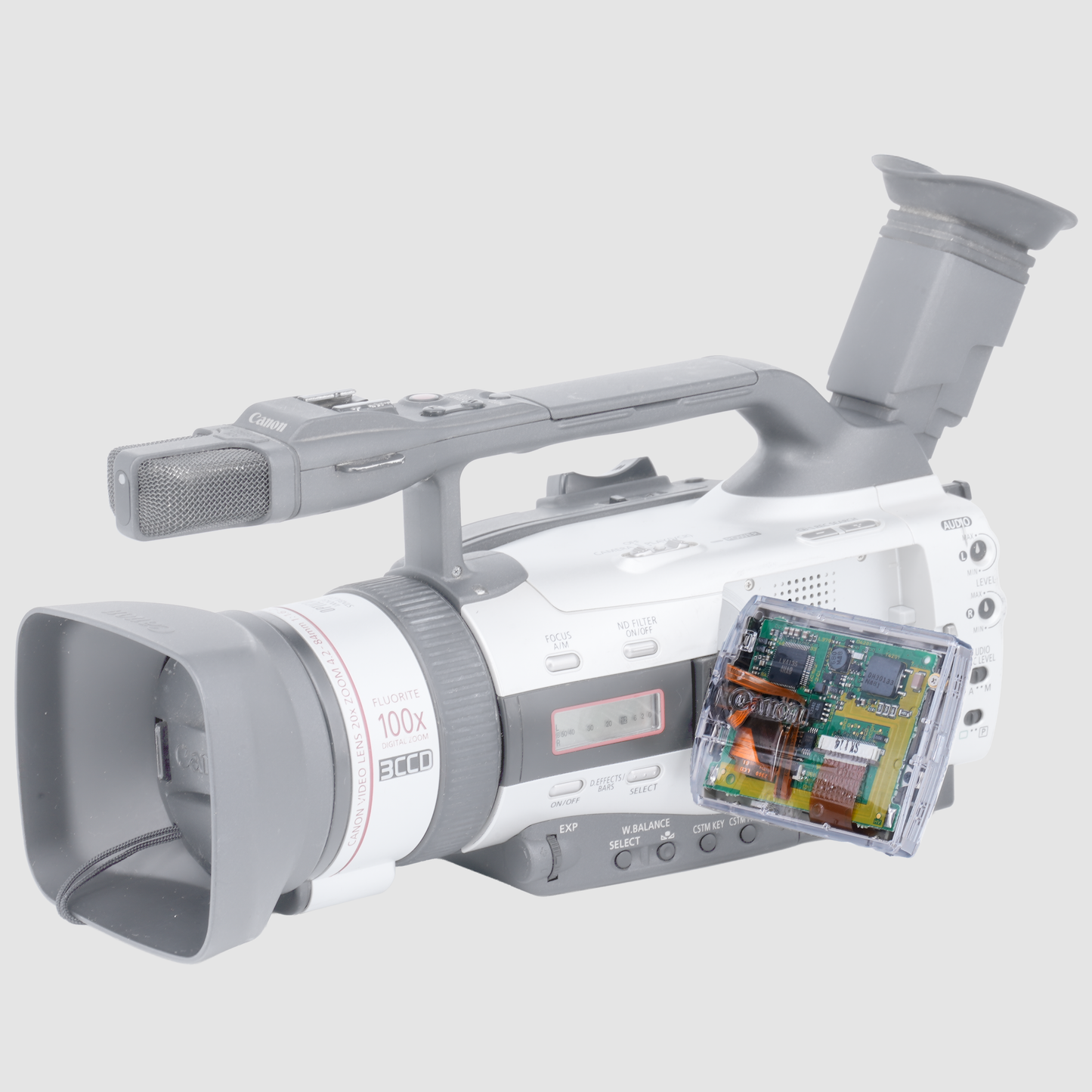 Inviz Clear Side Panel For Canon GL2 XM2