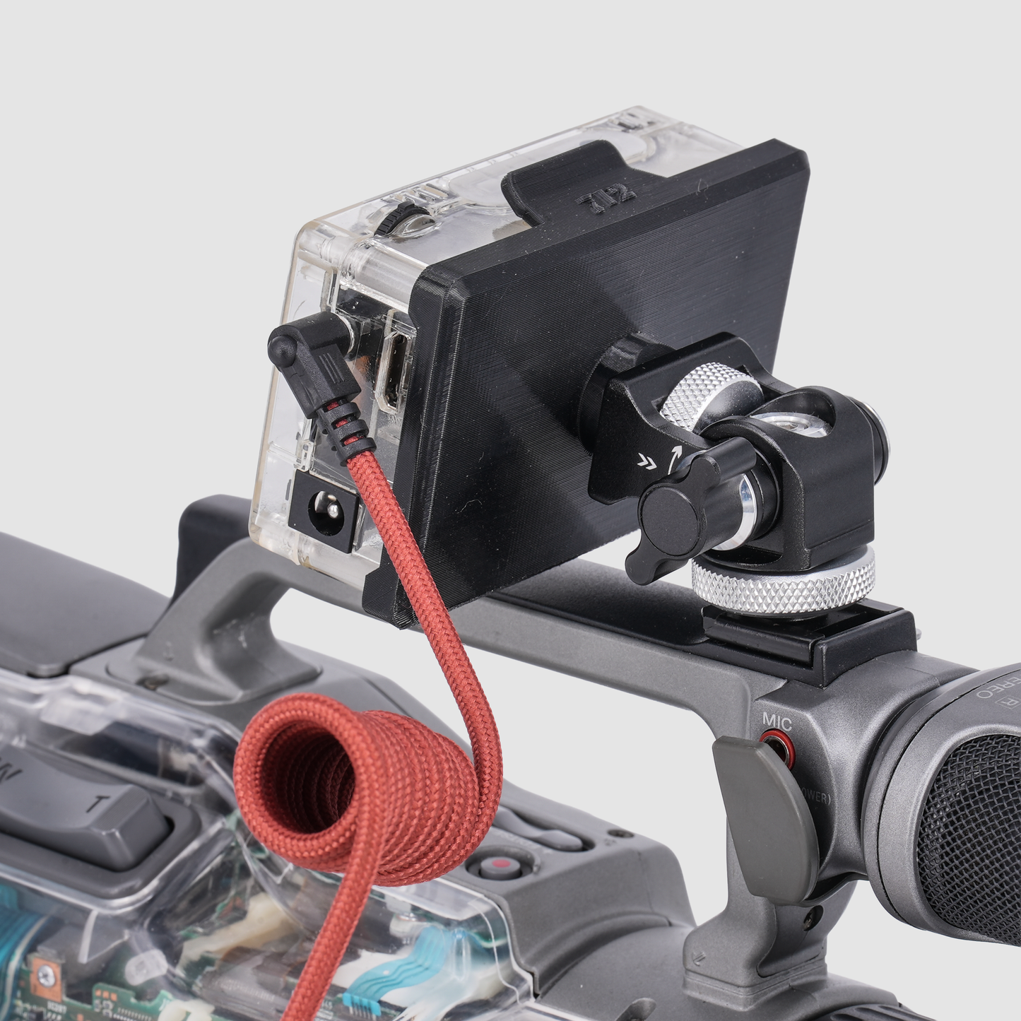 Inviz Flat-Port Snail Gimbal Mount for ImmersionRC PowerPlay RC DVR
