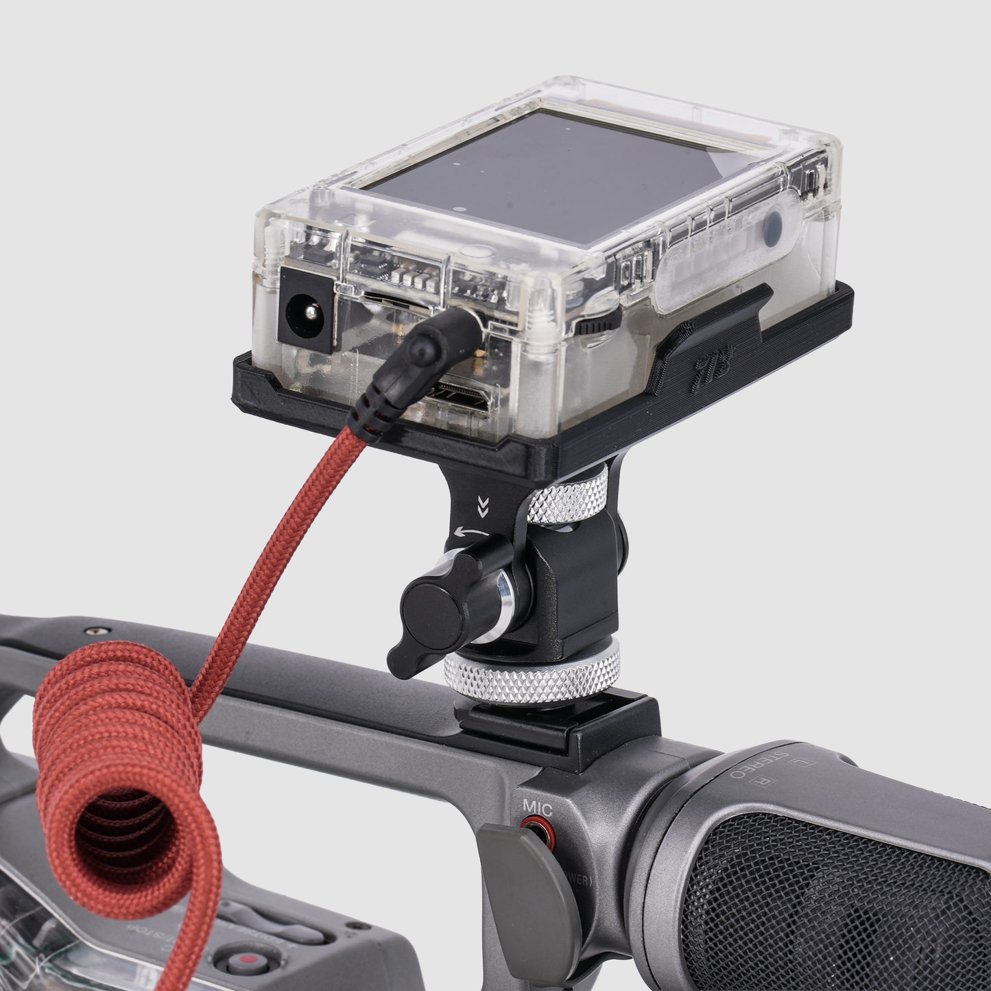 Inviz Flat-Port Snail Gimbal Mount for ImmersionRC PowerPlay RC DVR