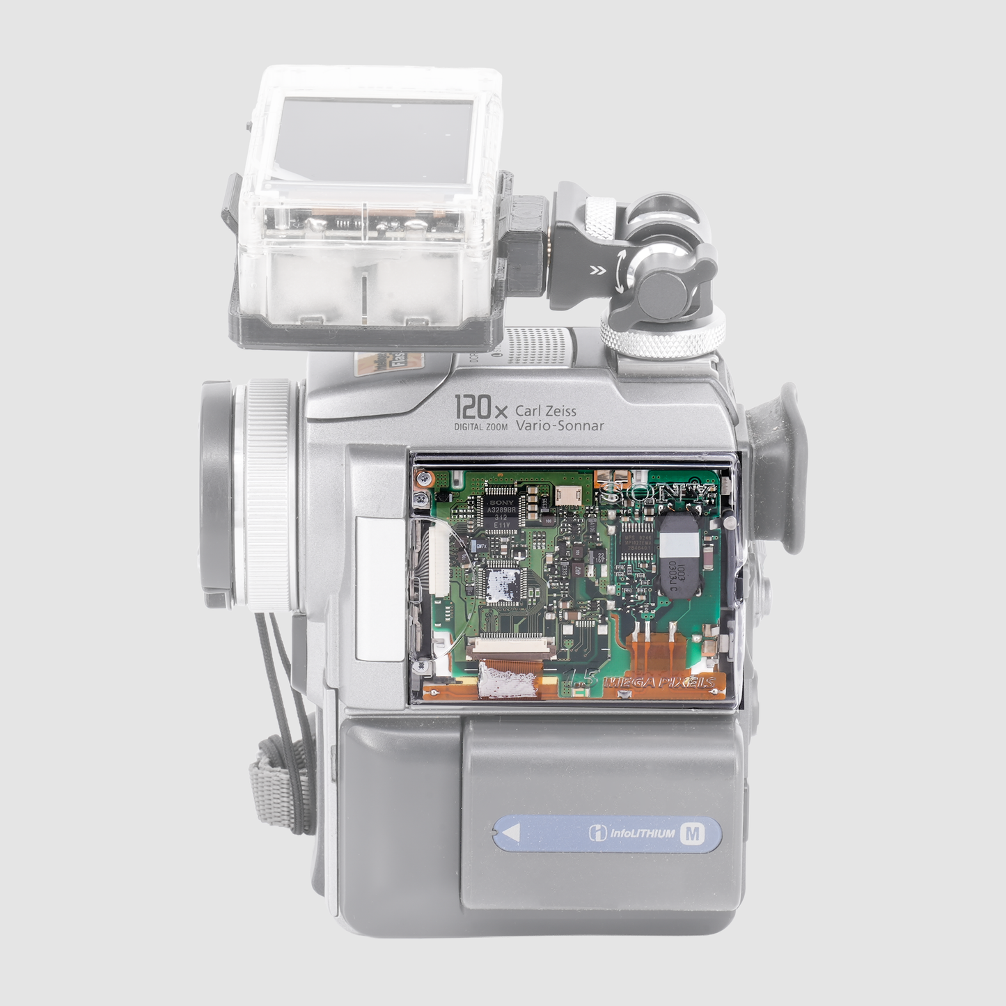 Inviz Clear Side Panel for Sony DCR-PC115/120