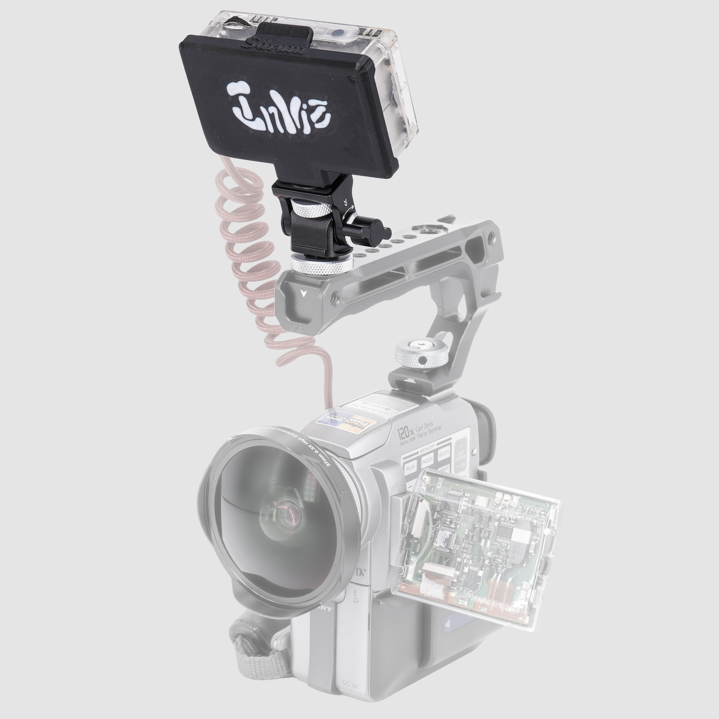 Inviz Bottom-Port Snail Gimbal Mount for ImmersionRC PowerPlay RC DVR