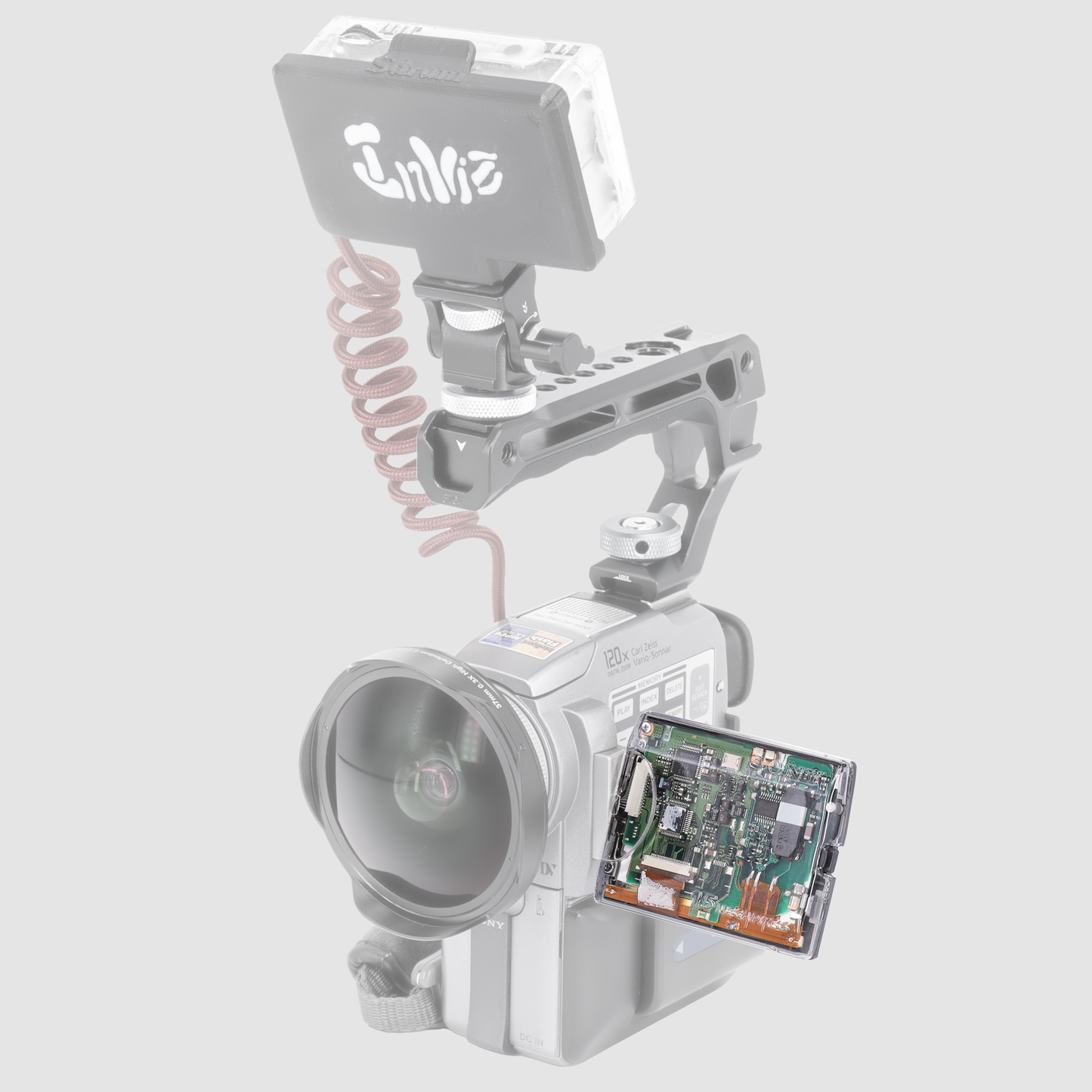 Inviz Clear Side Panel for Sony DCR-PC115/120