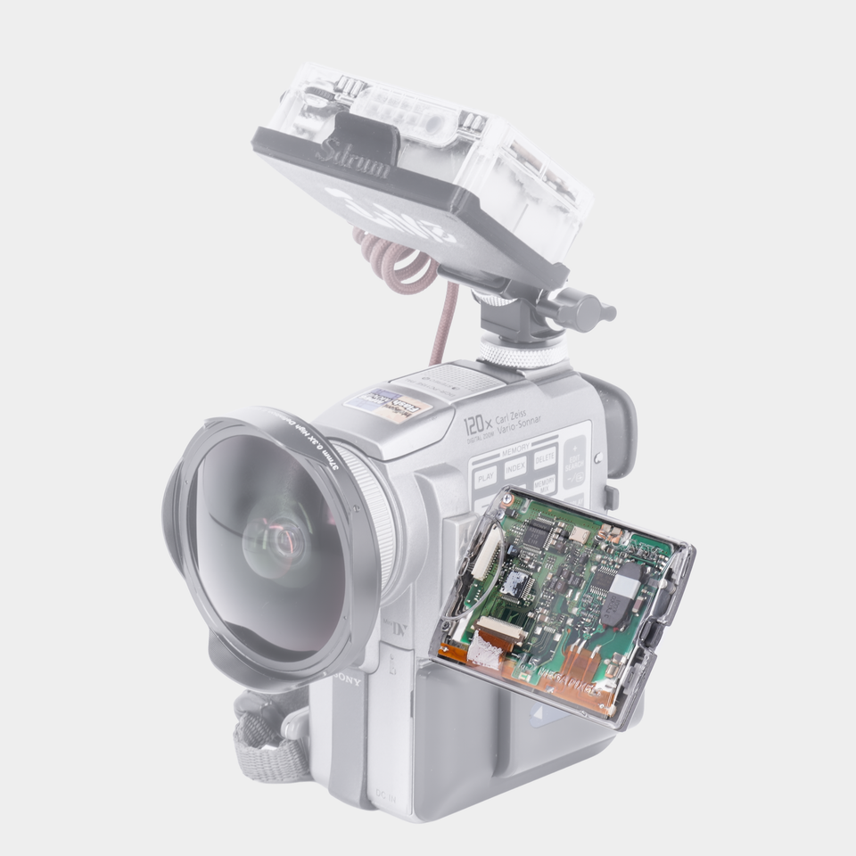 Inviz Clear Side Panel for Sony DCR-PC115/120