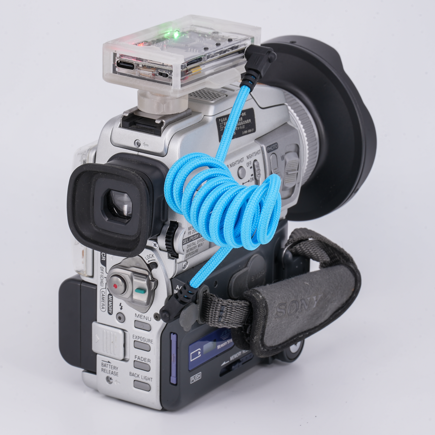 Inviz Semi-Clear Cold Shoe Mount for Mini DVR – 3D Printed Mounting Bracket