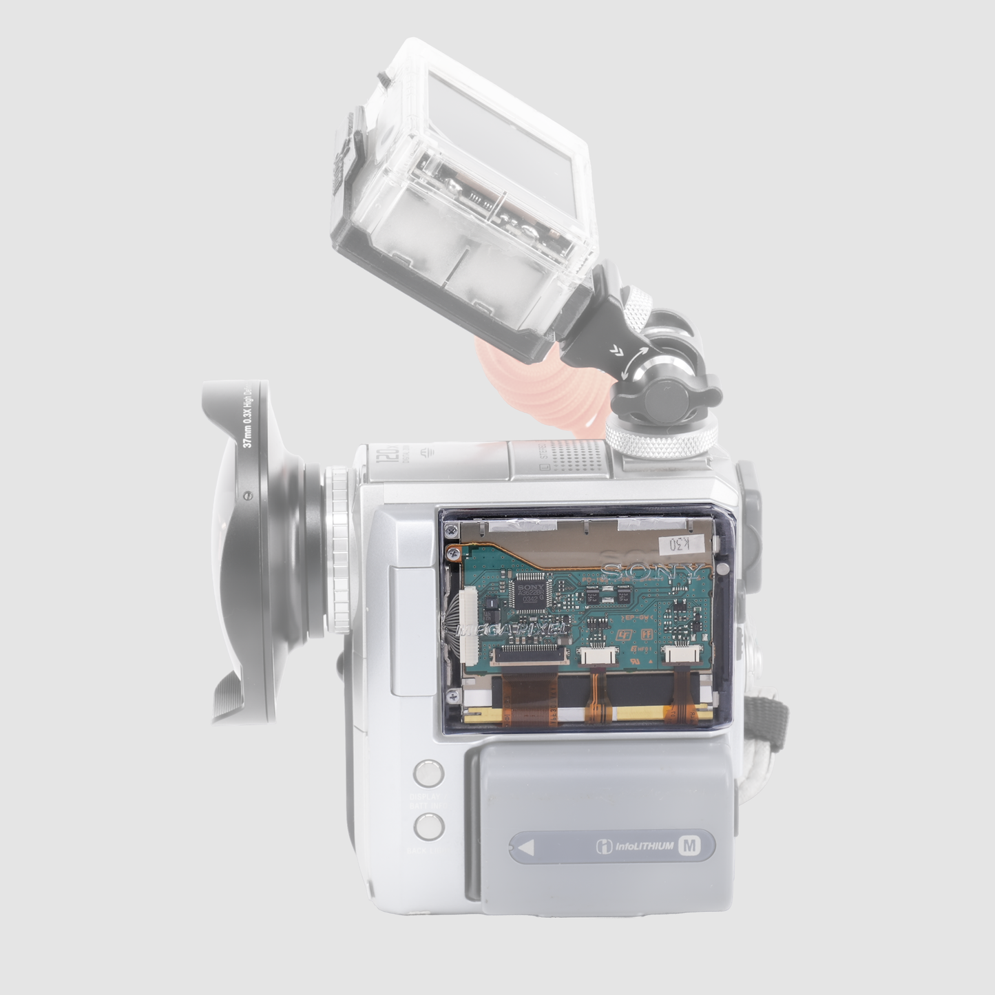 Inviz Clear Side Panel for Sony DCR-PC105