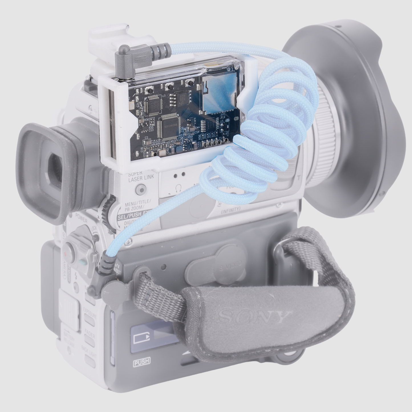 Inviz White L-Shaped Cold Shoe Mount for Mini DVR