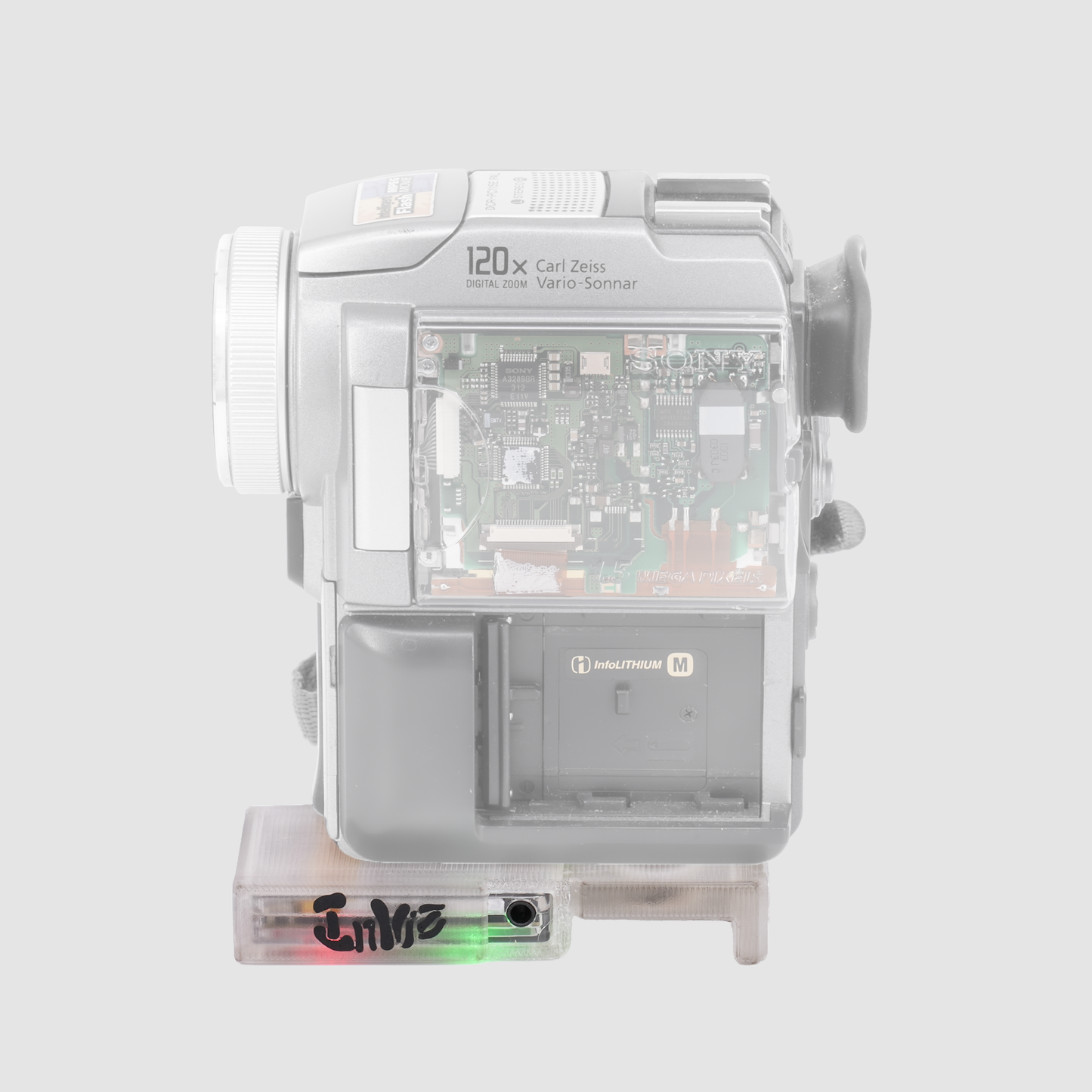 Inviz Semi-Clear Mini DVR 1/4 Bottom Mount