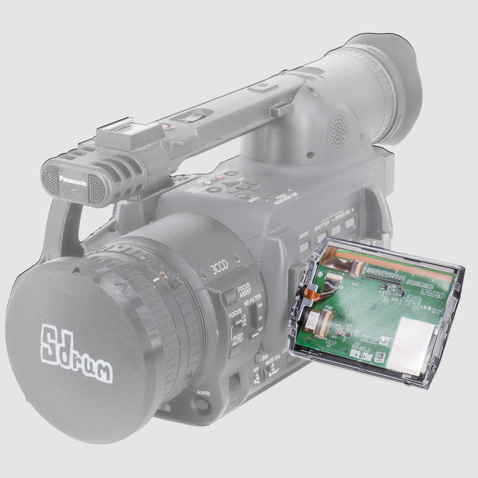 INVIZ Clear Side Panel for Panasonic AG-HVX200 / HVX203