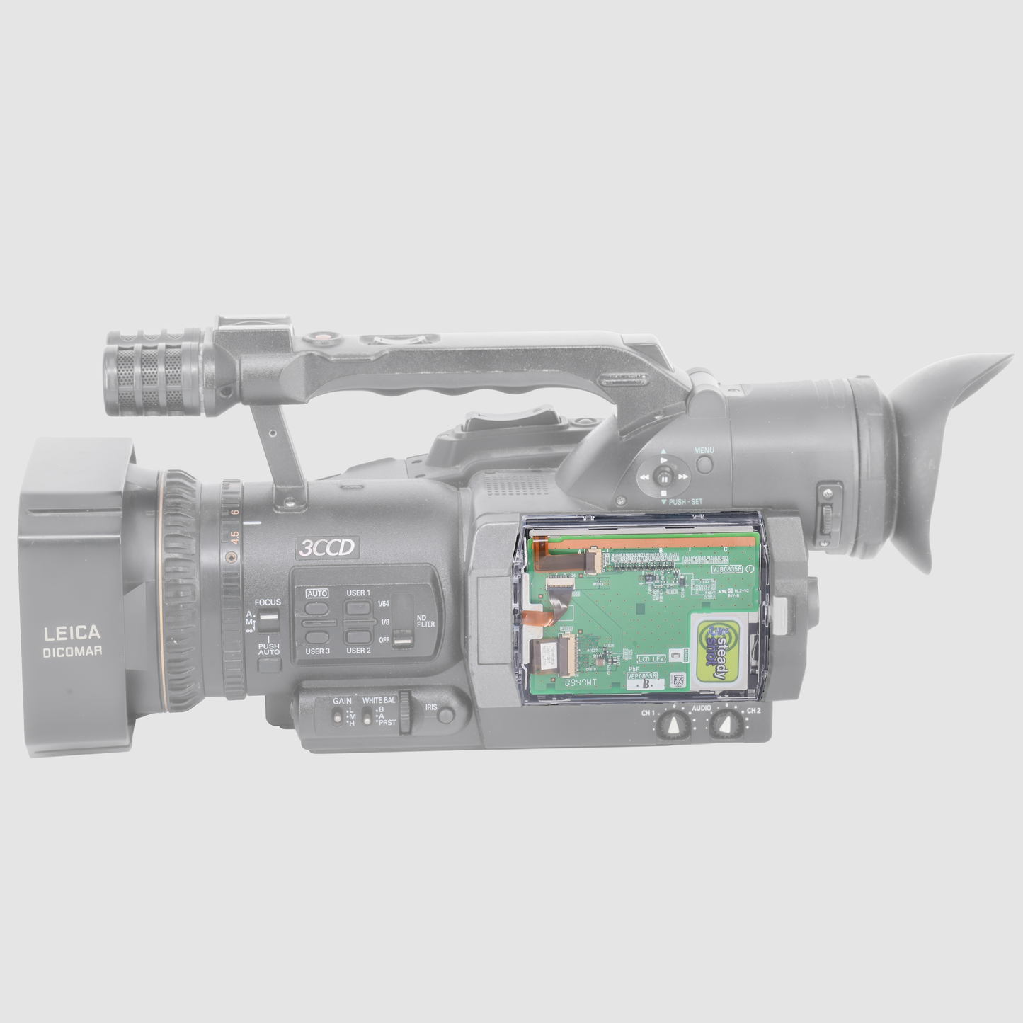 INVIZ Clear Side Panel for Panasonic AG-DVX100B / DVX102B / DVX180B
