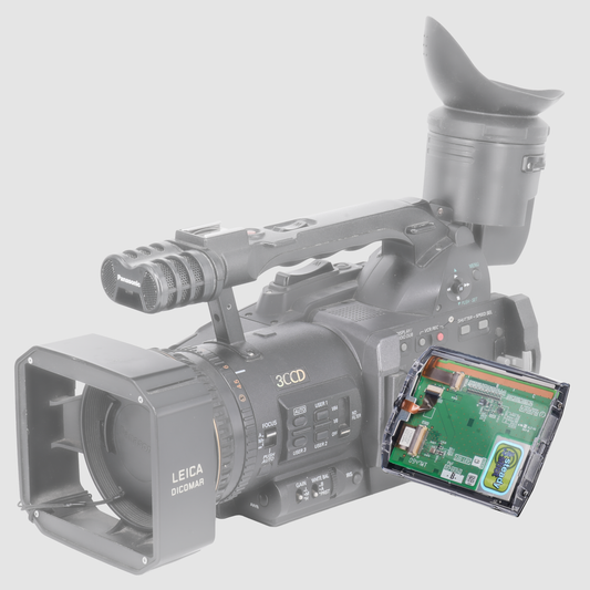 INVIZ Clear AG-DVX100B / DVX102B / DVX180B Side Panel for Panasonic AG-DVX100B / DVX102B / DVX180B