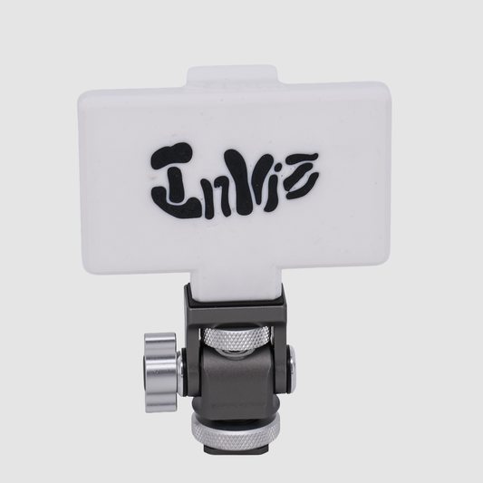 Inviz White Bottom-Port Metal Snail Gimbal Mount for ImmersionRC PowerPlay RC DVR
