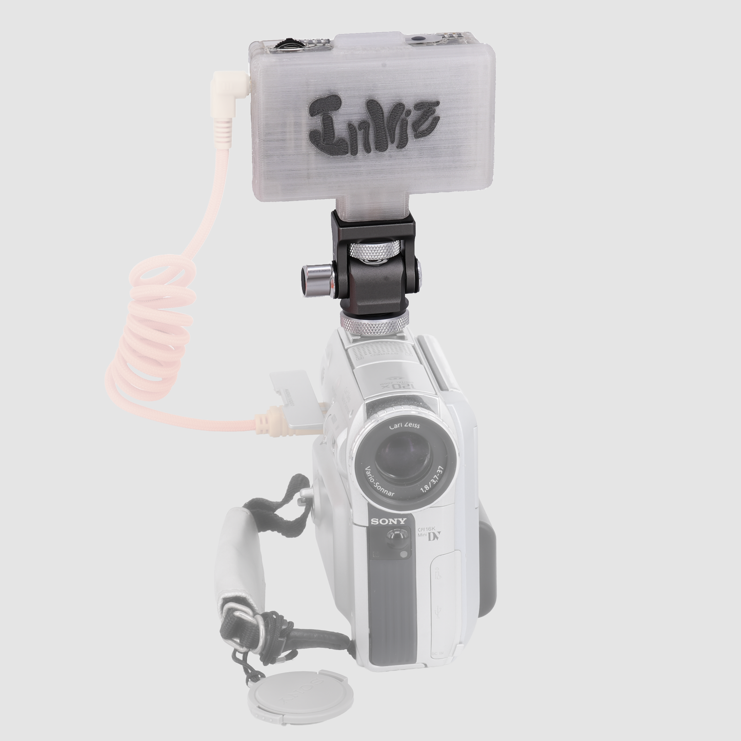 Inviz Semi-Clear Bottom-Port Snail Gimbal Mount for ImmersionRC PowerPlay RC DVR