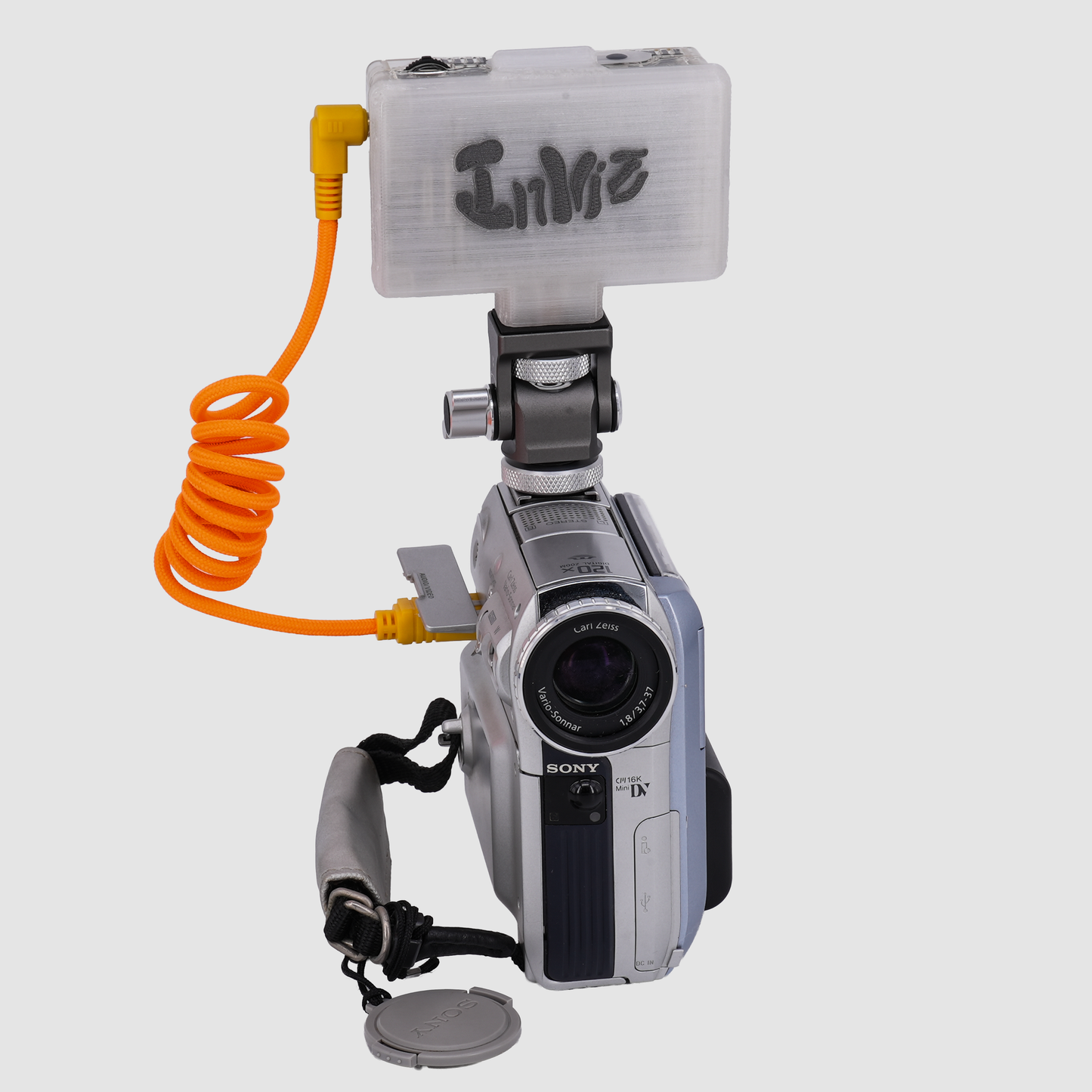 Inviz Semi-Clear Bottom-Port Snail Gimbal Mount for ImmersionRC PowerPlay RC DVR