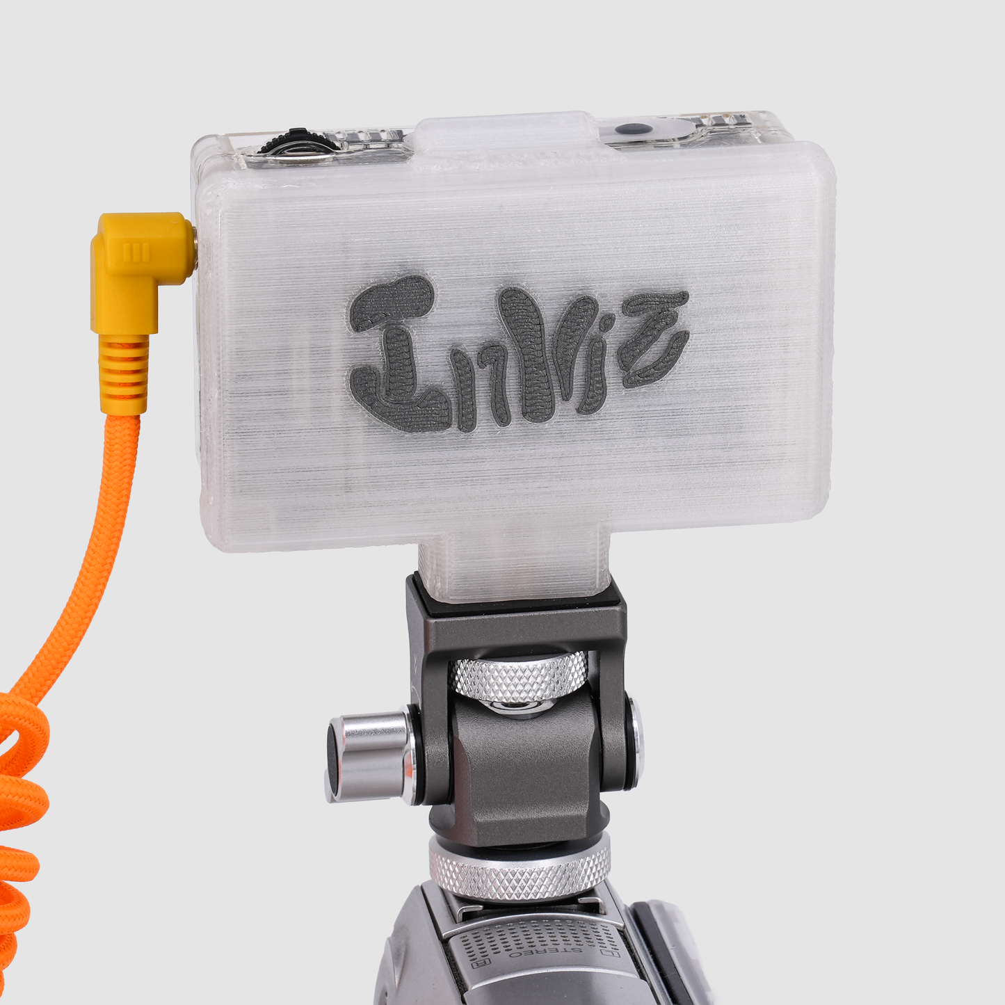 Inviz Semi-Clear Bottom-Port Snail Gimbal Mount for ImmersionRC PowerPlay RC DVR