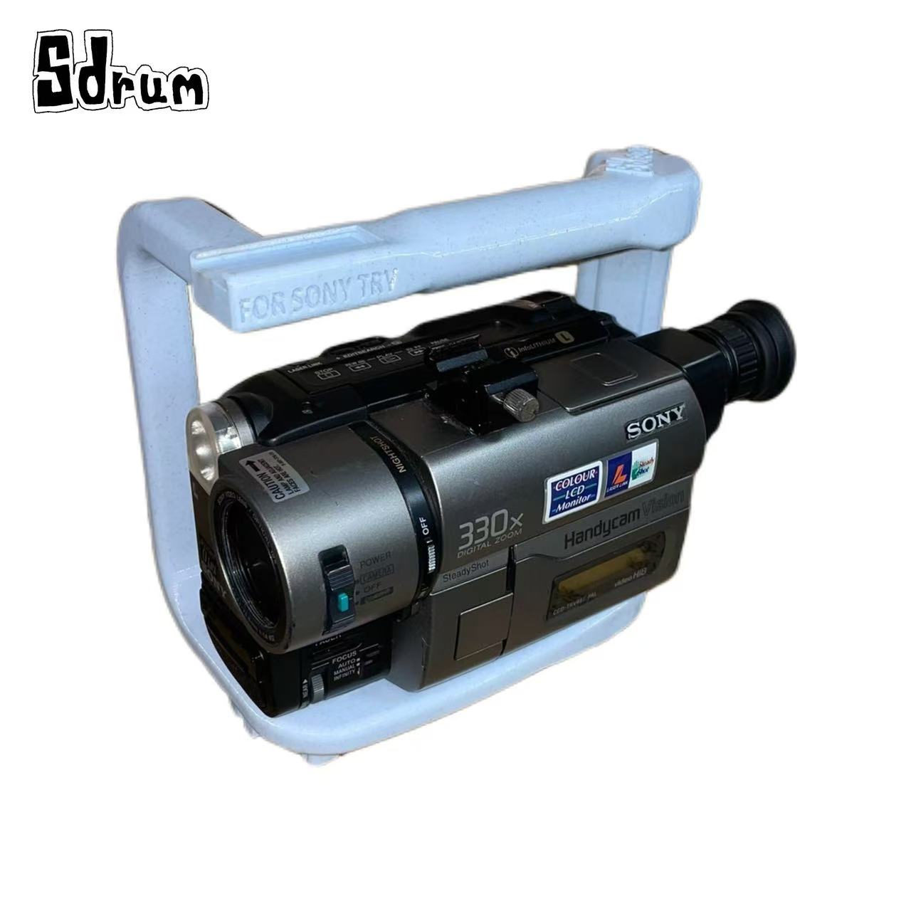 3D Printed Universal Handle Grip For Sony TRV Series  – Low-Angle Skate Filming Rig