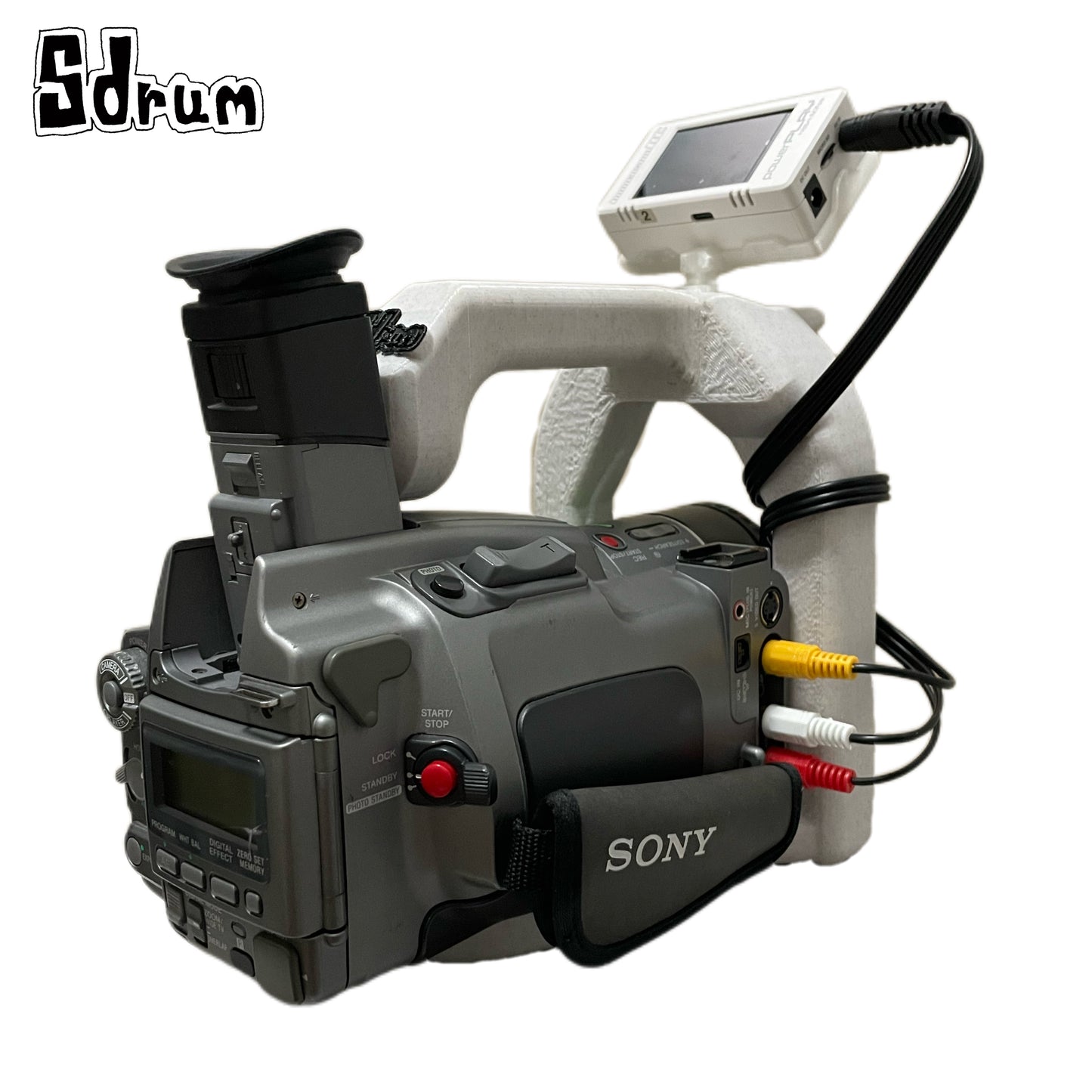 3D Printed Handle Grip For Sony VX700 – Custom Low-Angle Skate Filming rig