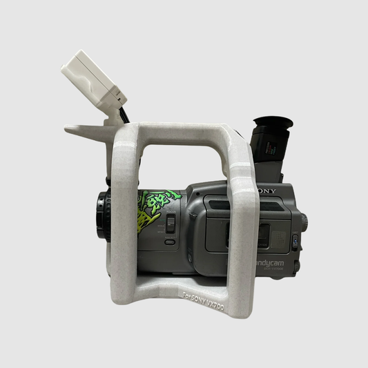 3D Printed Handle Grip For Sony VX700 – Custom Low-Angle Skate Filming rig