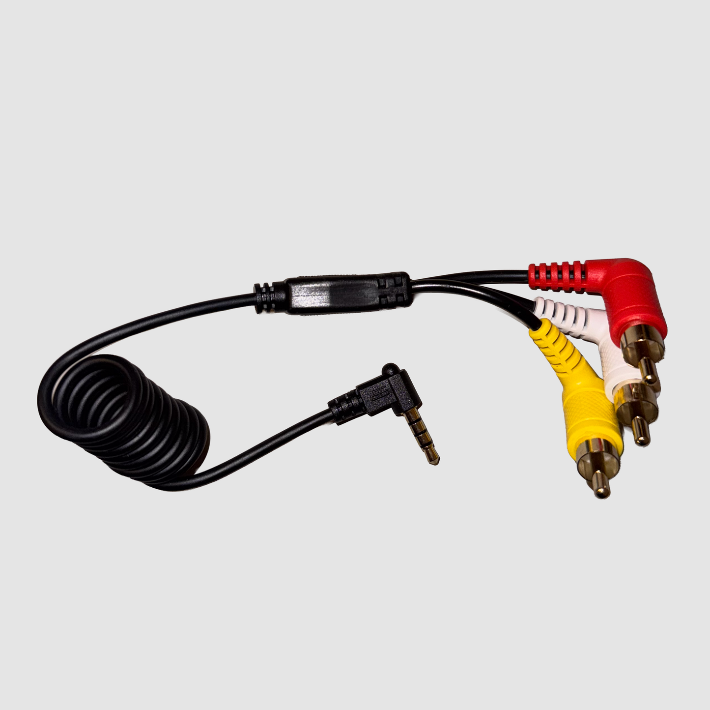 3.5mm to 3-Pin AV Coiled Cable for Sony VX1000 VX2000 VX2100 PD150 PD170 PD190 | Spring Video Output Cord