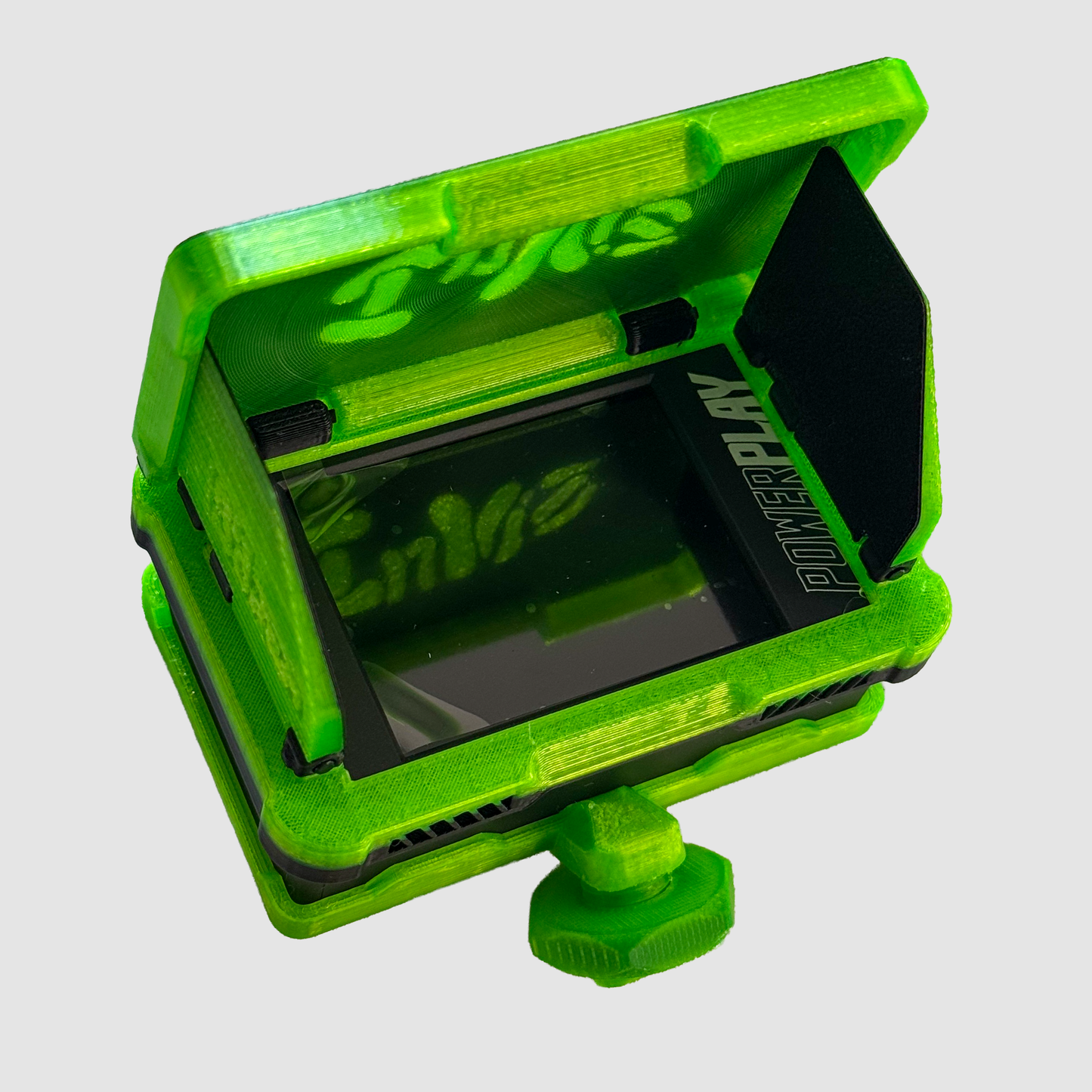 INVIZ Green PowerPlay RC Flip-Out Screen Hood – Clean Vision Sunshade for ImmersionRC DVR