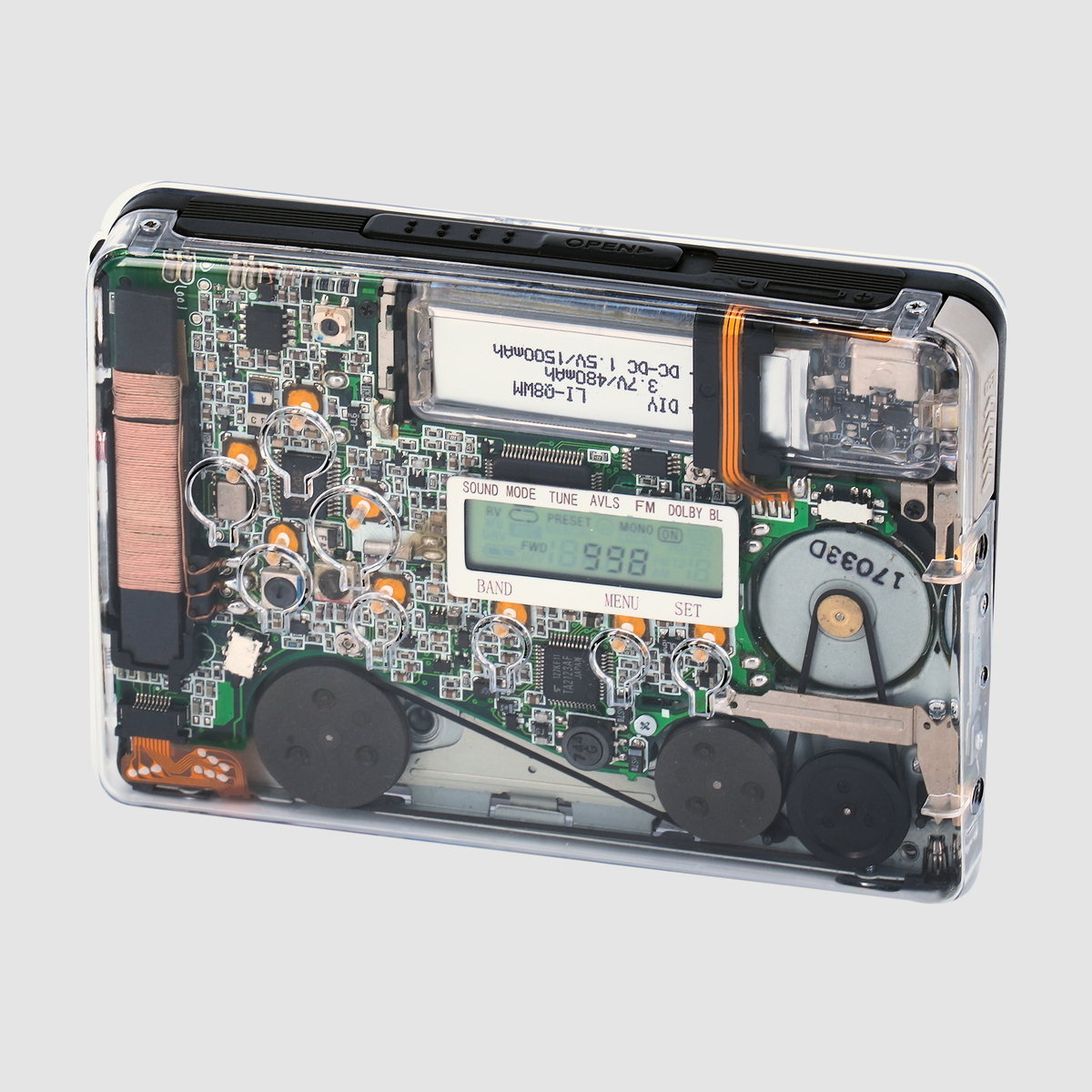 Clear GX688 – Rehoused Sony Cassette Player