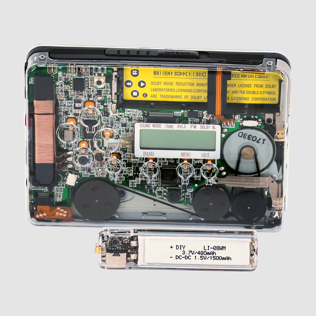 Clear GX688 – Rehoused Sony Cassette Player