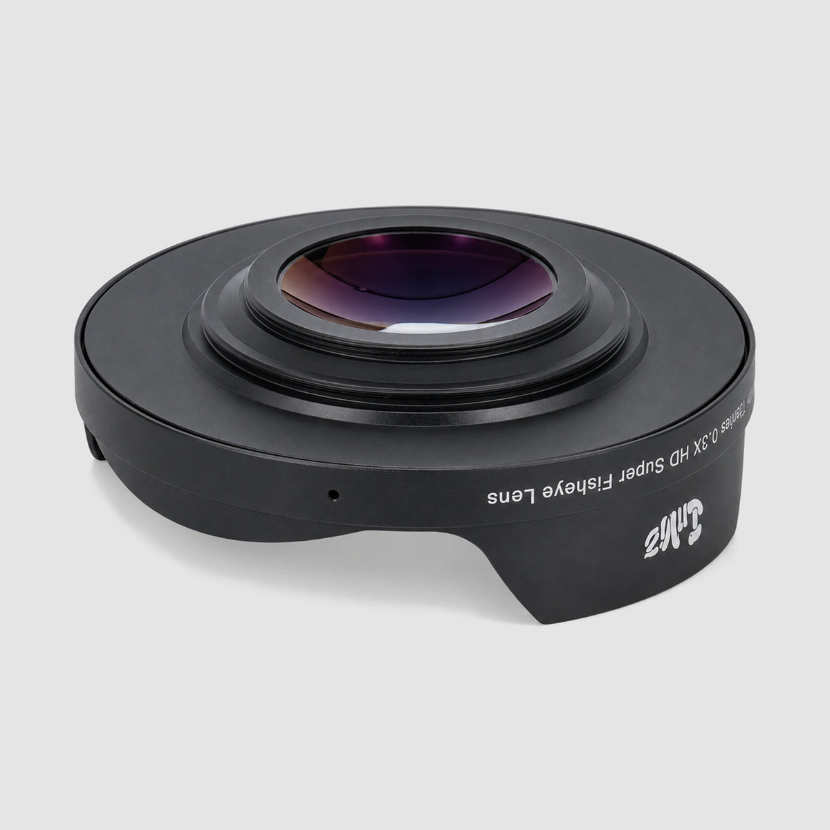 INVIZ Titanium Series 0.3X HD Super Fisheye Lens, rear mount angled view